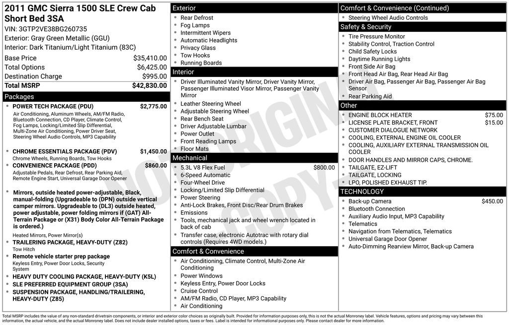 gmc sierra 1500 2011 3GTP2VE38BG260735 image gmc sierra 1500 2011 3GTP2VE38BG260735 image